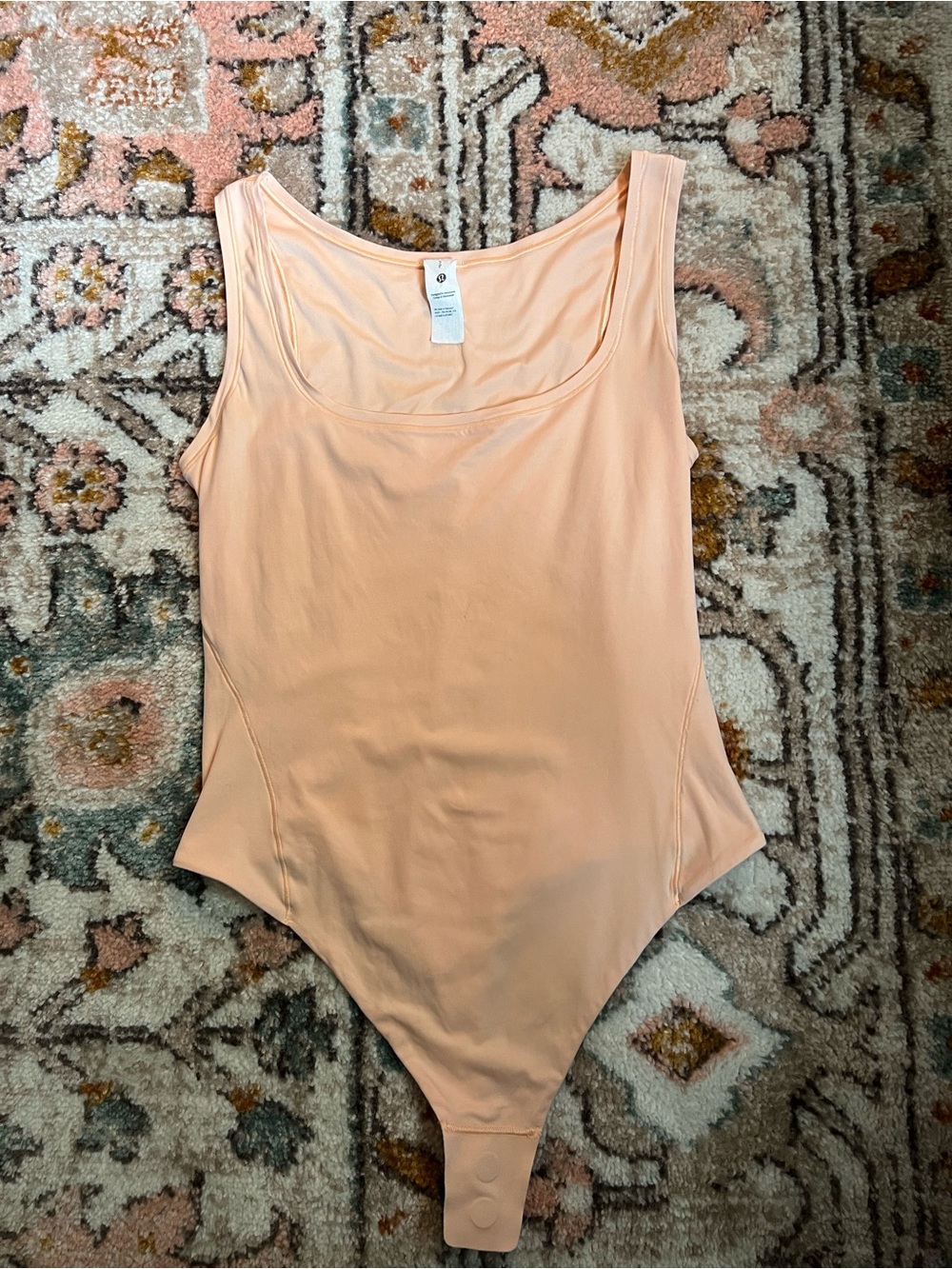 lululemon athletica Peach Scoop Neck Bodysuit